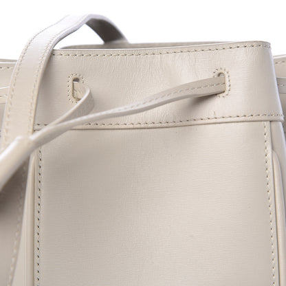 Saint Laurent Smooth Calfskin Medium Talitha Bucket Bag Vintage White 7 of 9