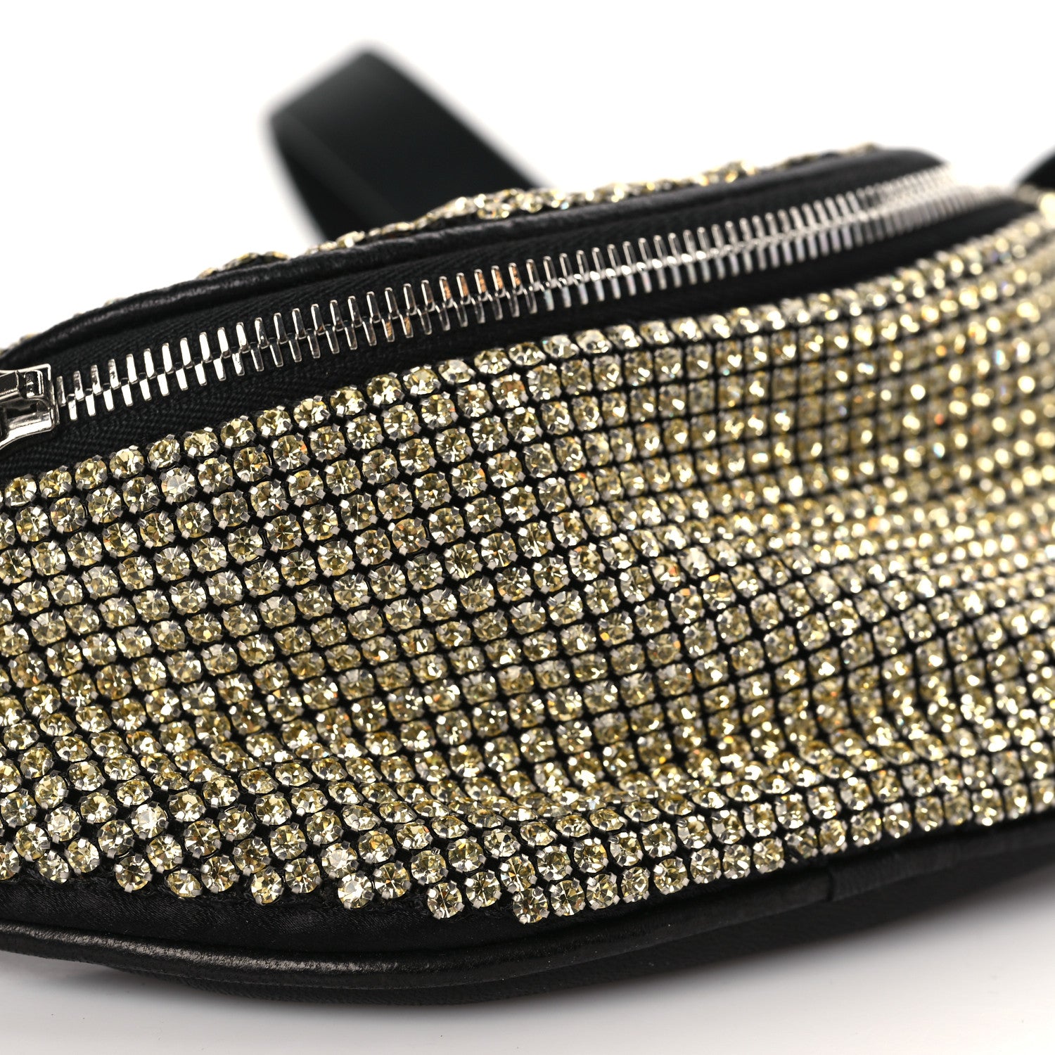 Alexander Wang Rhinestone Mesh Mini Attica Belt Bag Prism Gold 7 of 8