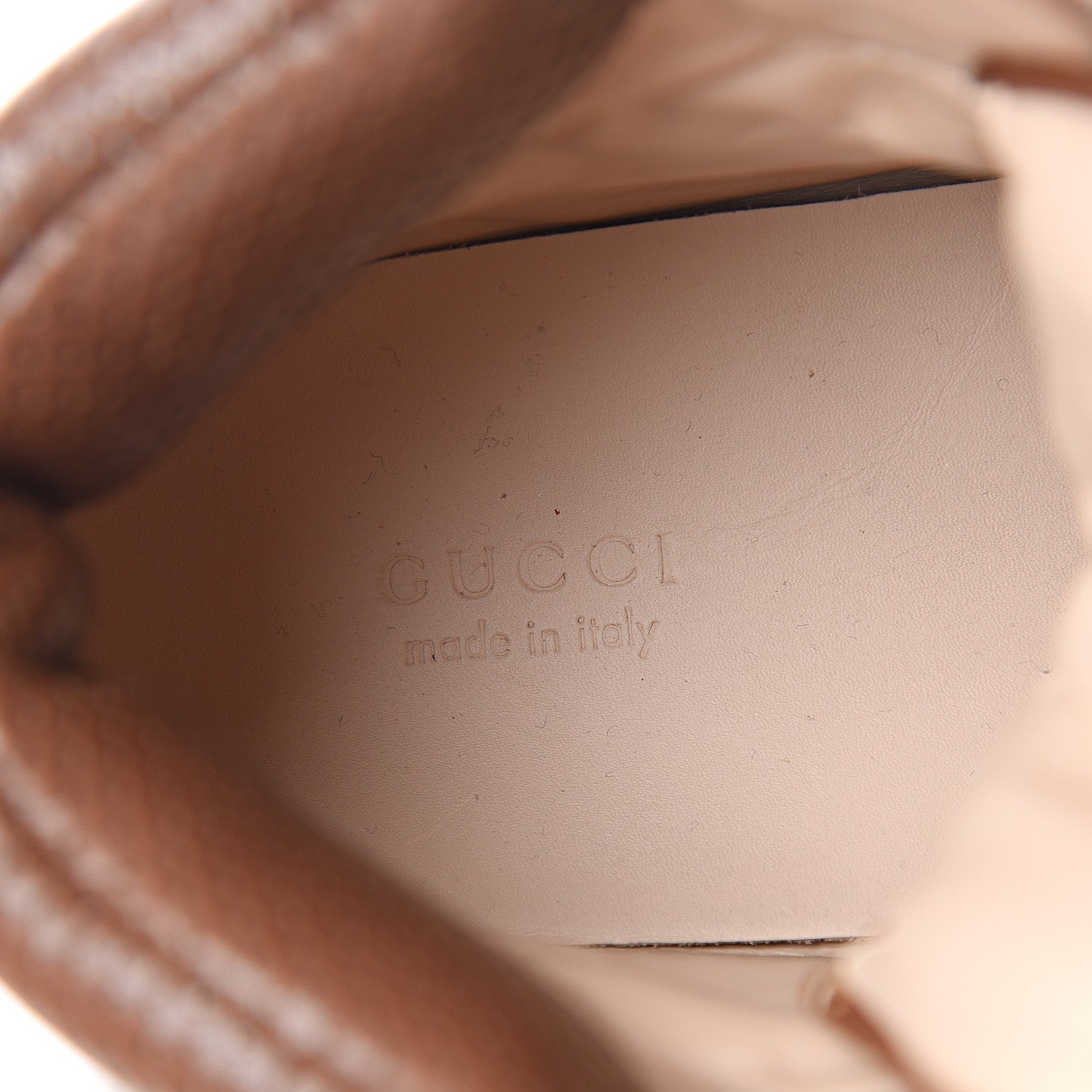 Gucci X SEGA Suede Calfskin GG Monogram Womens Flashtrek High-Top Sneakers 39 New Cuir Beige Ruggine 9 of 9