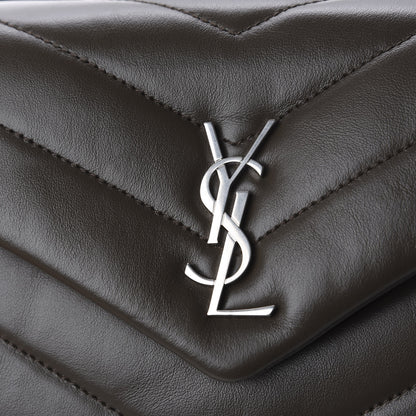 Saint Laurent Calfskin Y Quilted Monogram Toy Loulou Crossbody Bag Faggio 10 of 11
