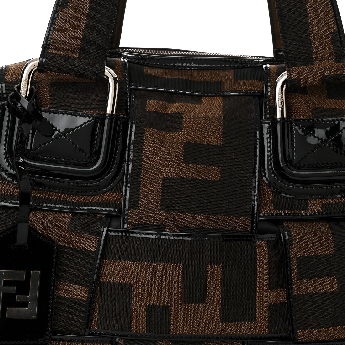 Patent Zucca Crossword Grande Bag Tobacco