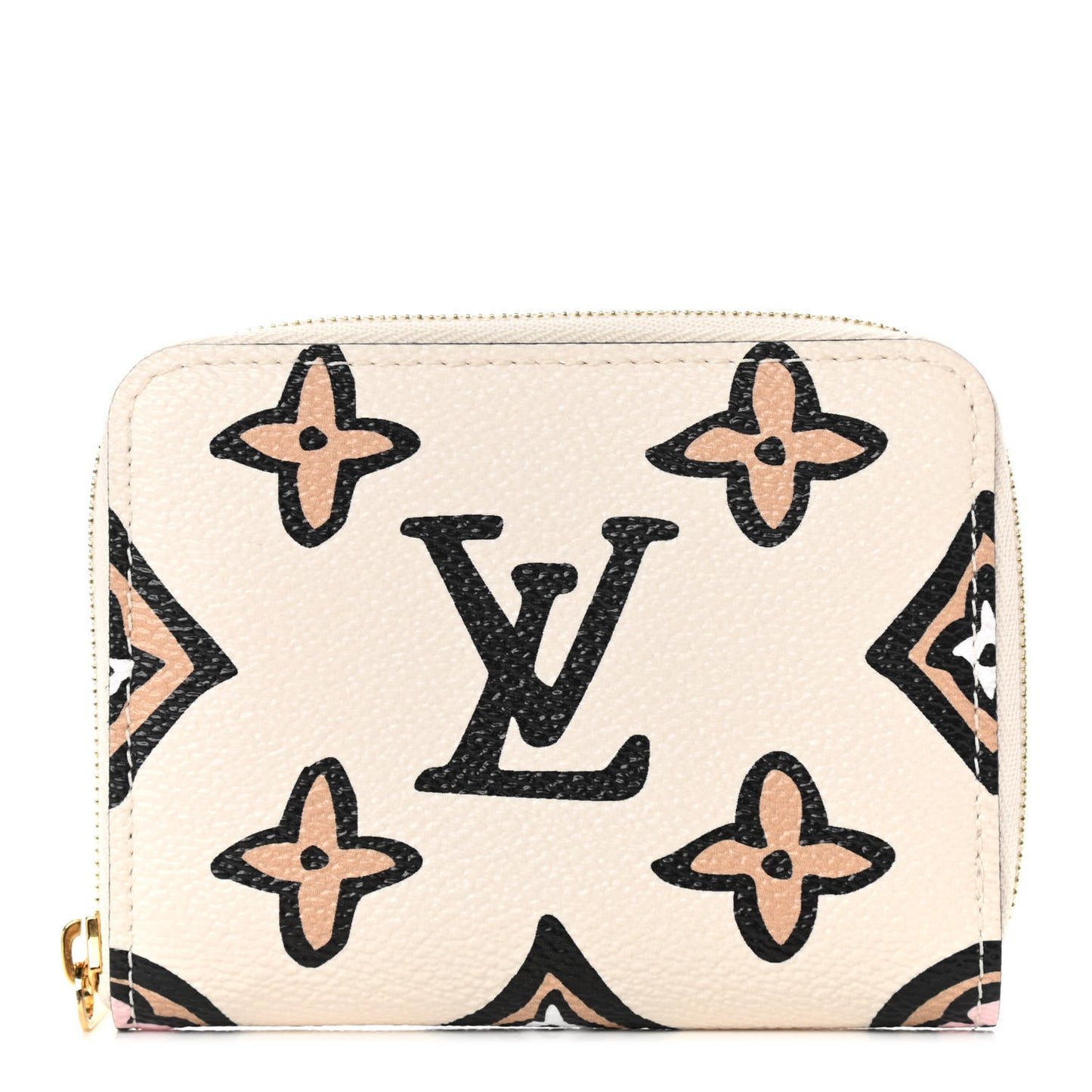 Monogram Giant Wild At Heart Zippy Coin Purse Creme