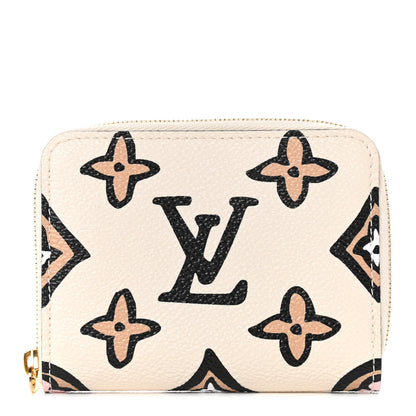 Louis Vuitton Monogram Giant Wild At Heart Zippy Coin Purse Creme 1 of 6