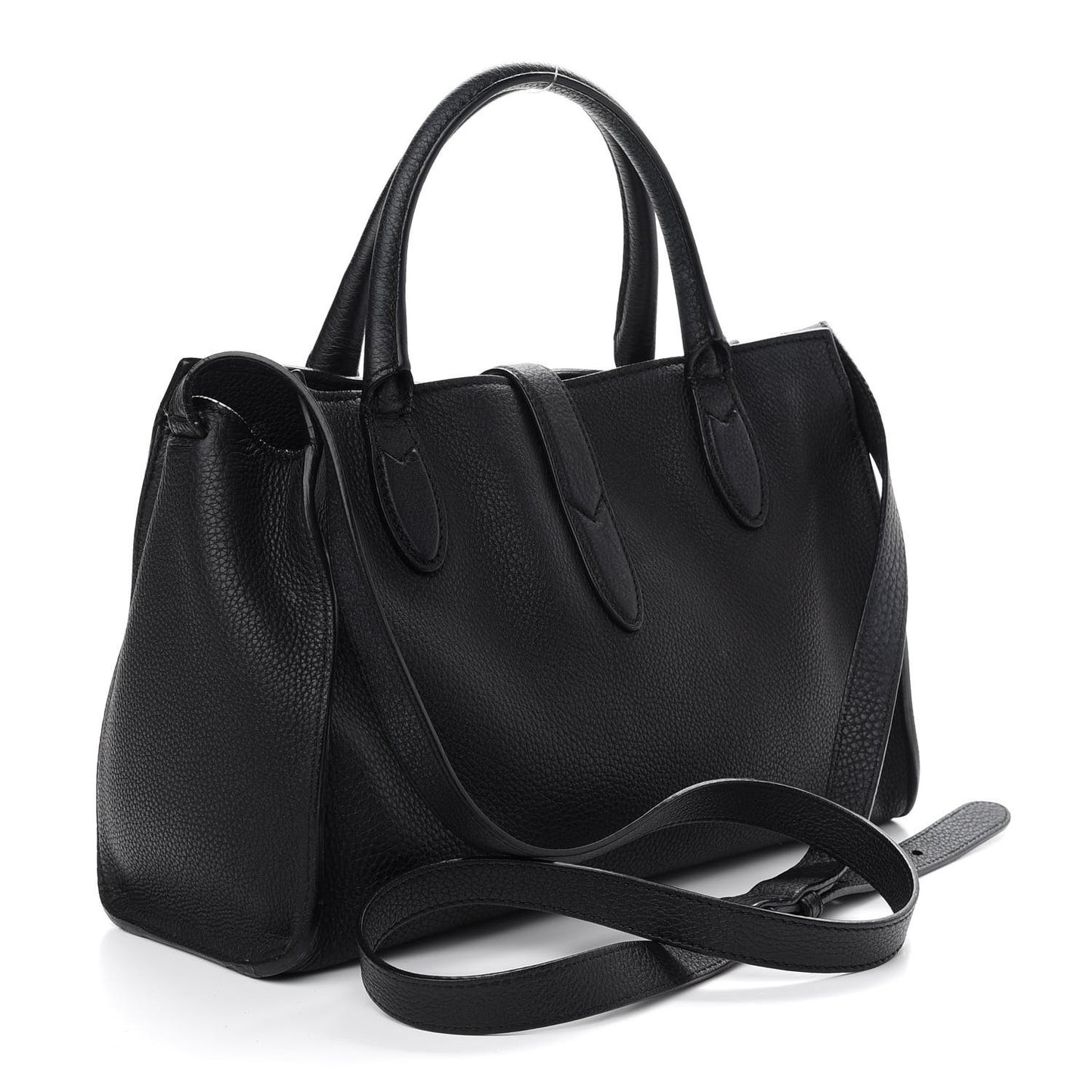 Soft Calfskin Small Jackie Top Handle Bag Black