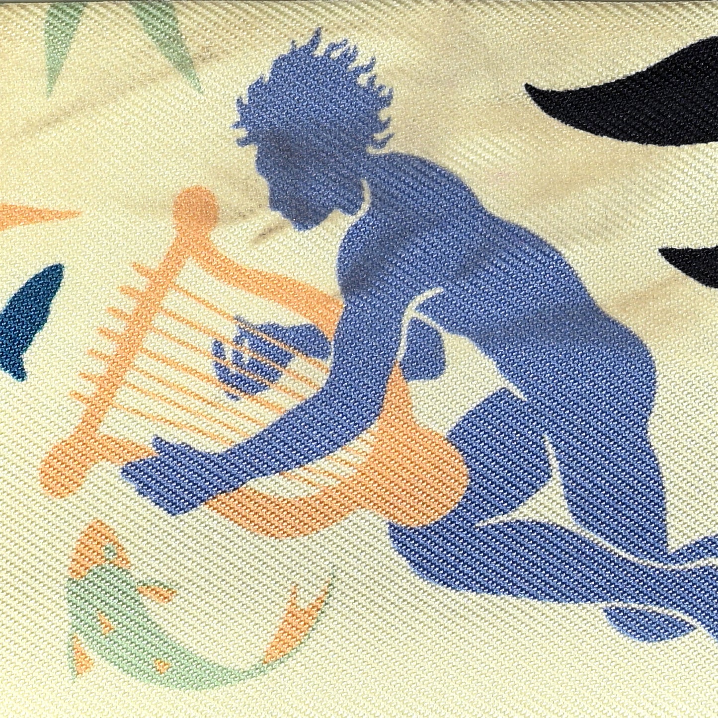 Silk Sous Le Charme D Orphee Twilly Bleu Black Jaune Soufre