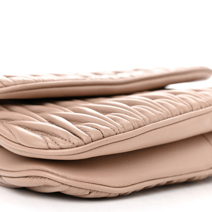 Miu Miu Nappa Matelasse Flap Cammeo 10 of 11