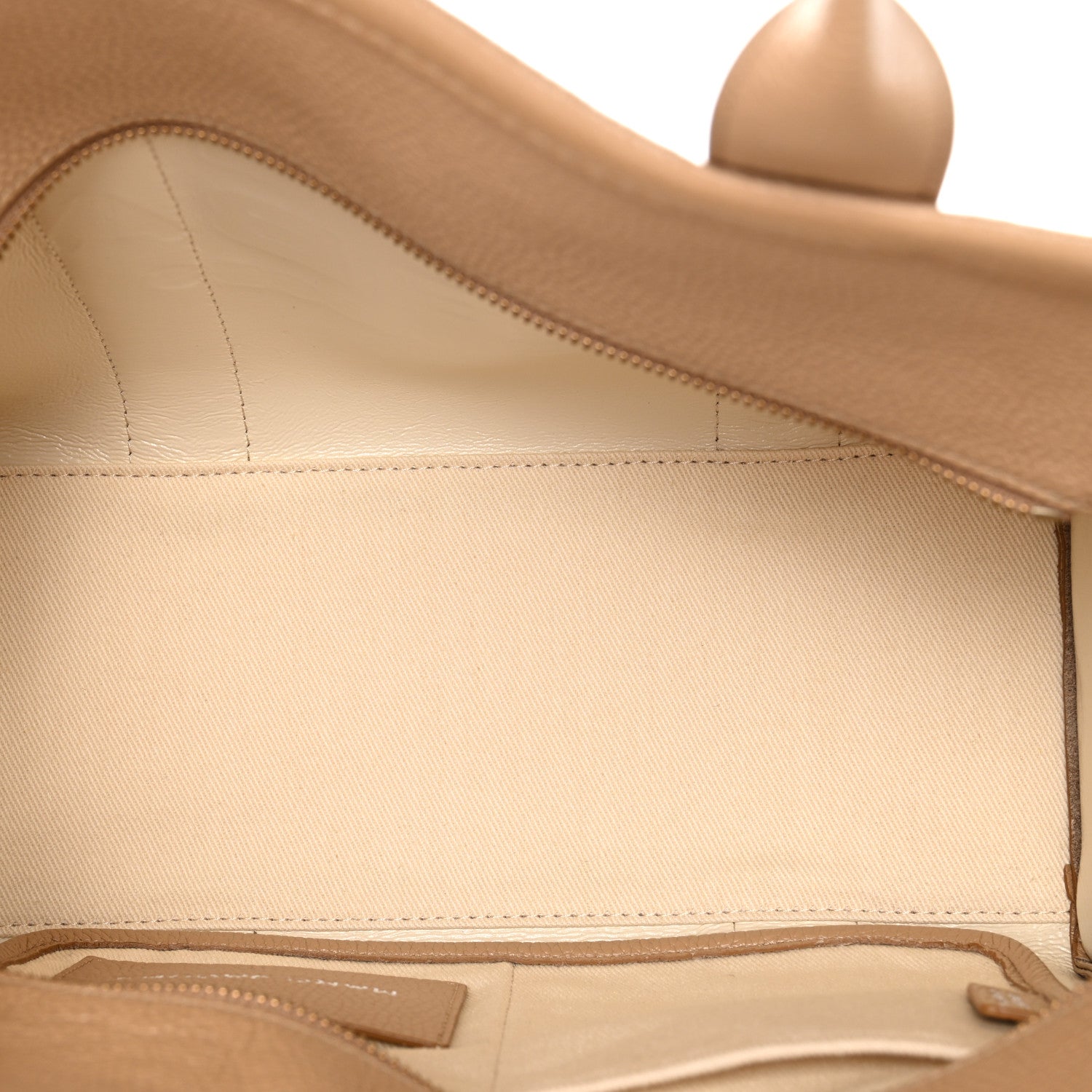 Marc Jacobs Grained Calfskin Medium The Tote Bag Camel 4 of 9