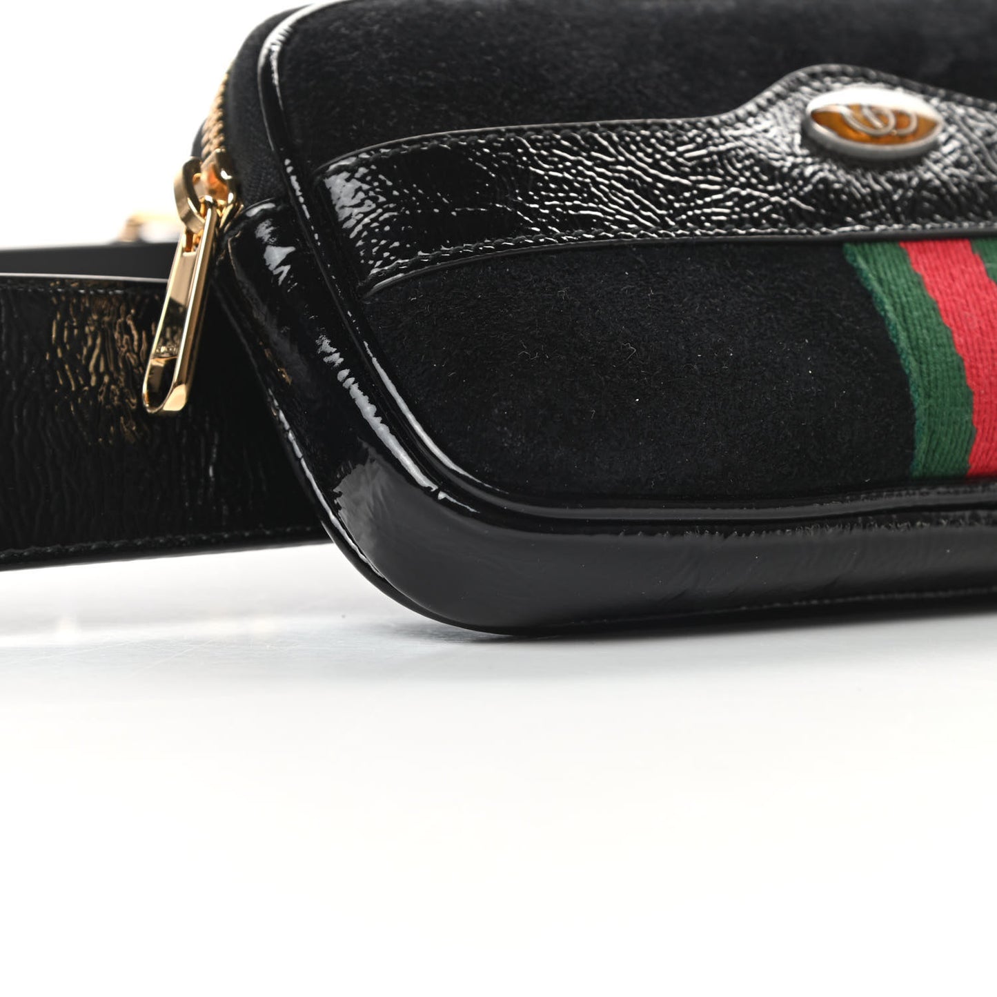 Suede Patent Ophidia Belted iPhone Case 95 38 Black