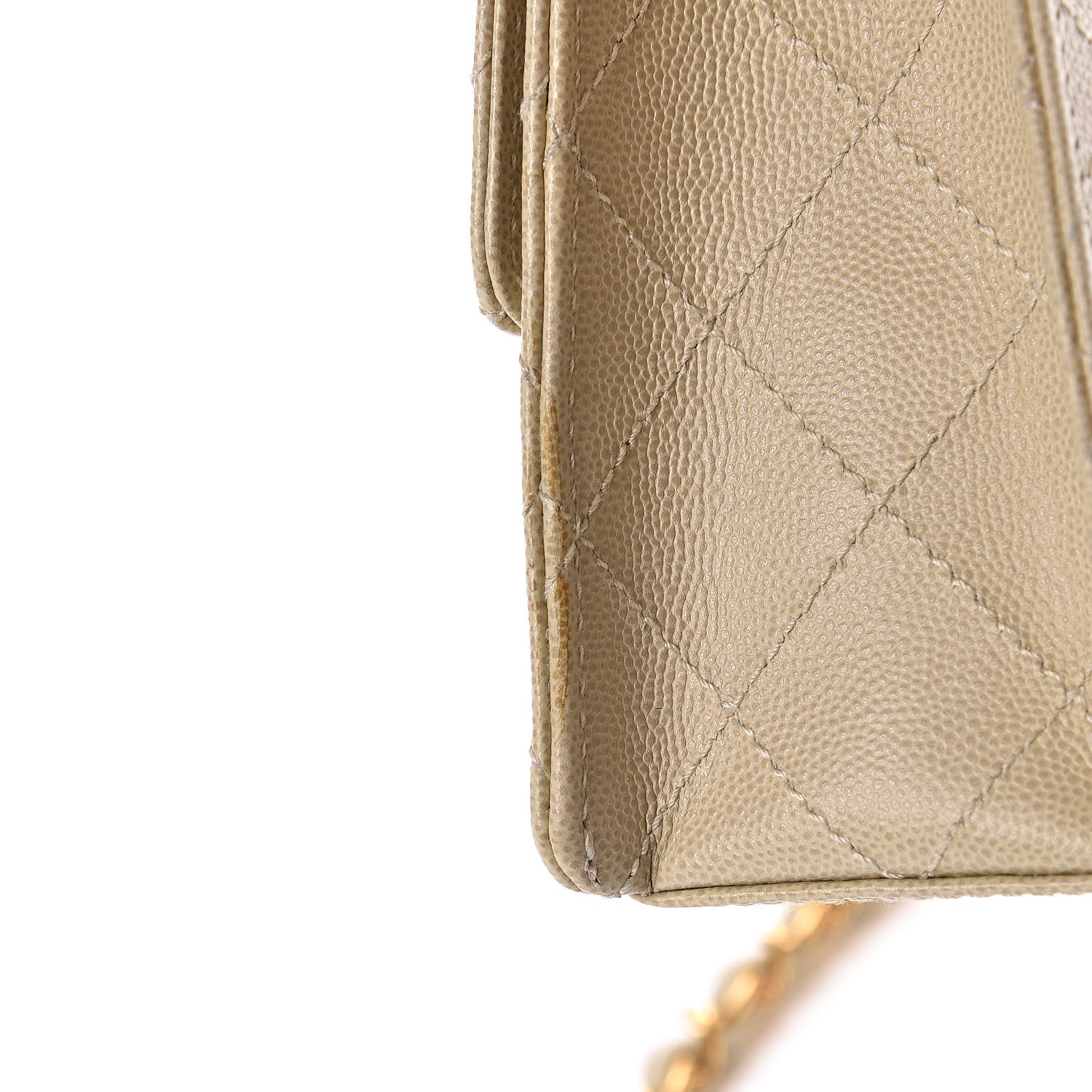 Chanel Caviar Stitch Medium Single Flap Beige Clair 13 of 15
