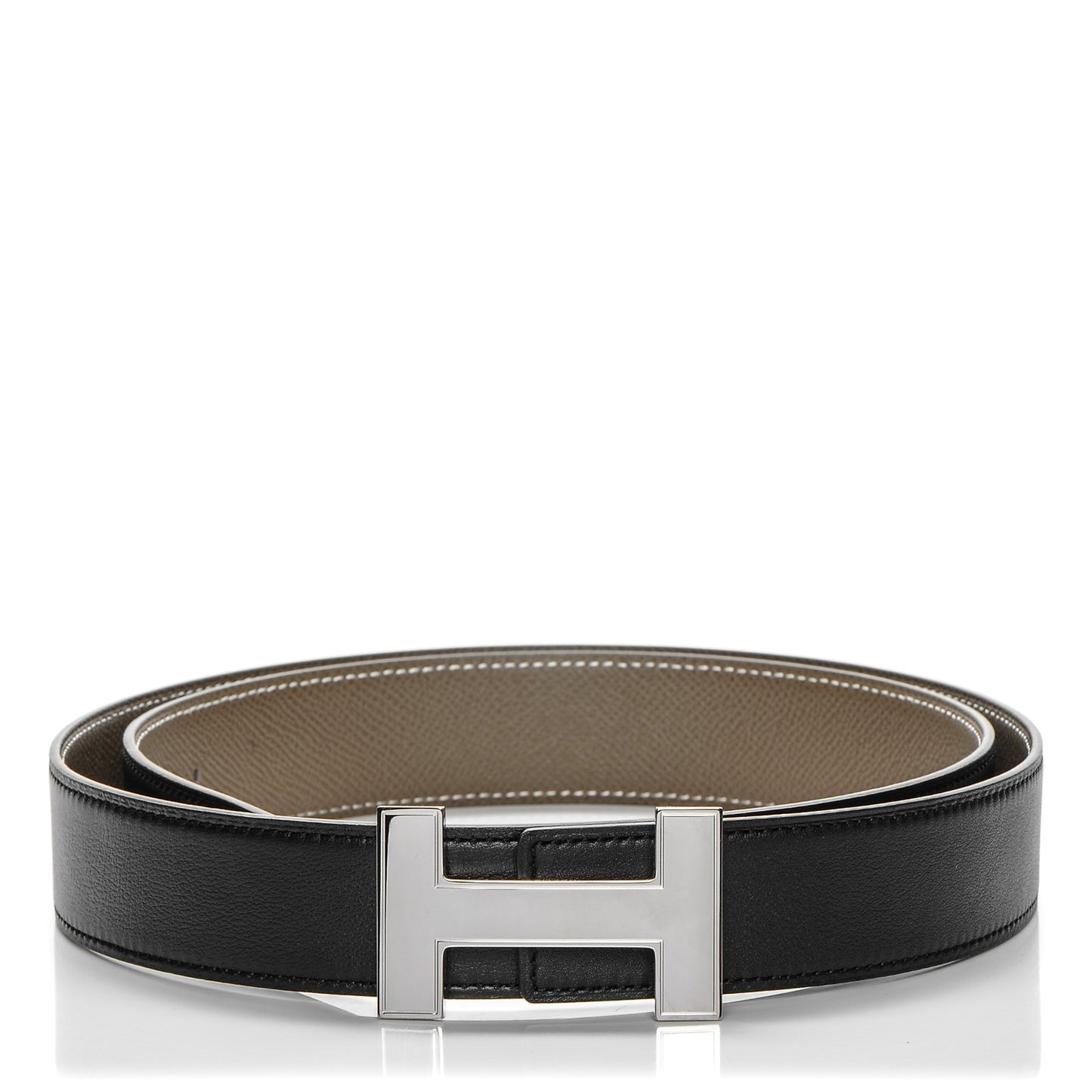 Epsom Swift 32mm Quizz H Belt 95 Etoupe Black