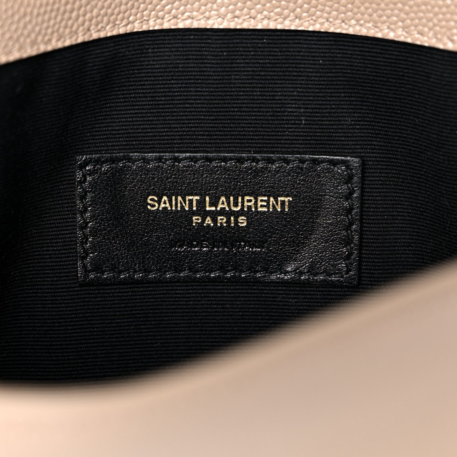 Saint Laurent Grain De Poudre Uptown Pouch Dark Beige 6 of 10