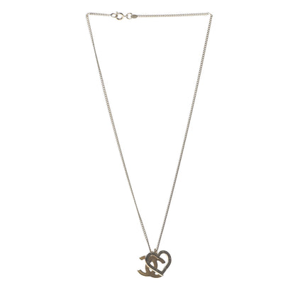 Chanel Heart CC Charm Necklace Gold 2 of 4