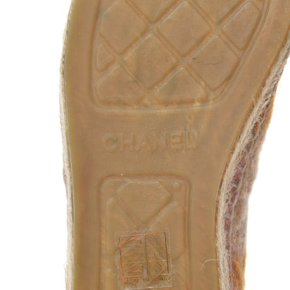Chanel Tweed CC Espadrilles 40 Pink Multicolor 7 of 15