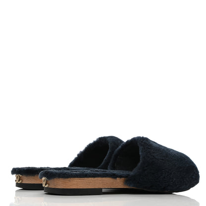 Chanel Orylag Lambskin Mules 39 Blue 4 of 9