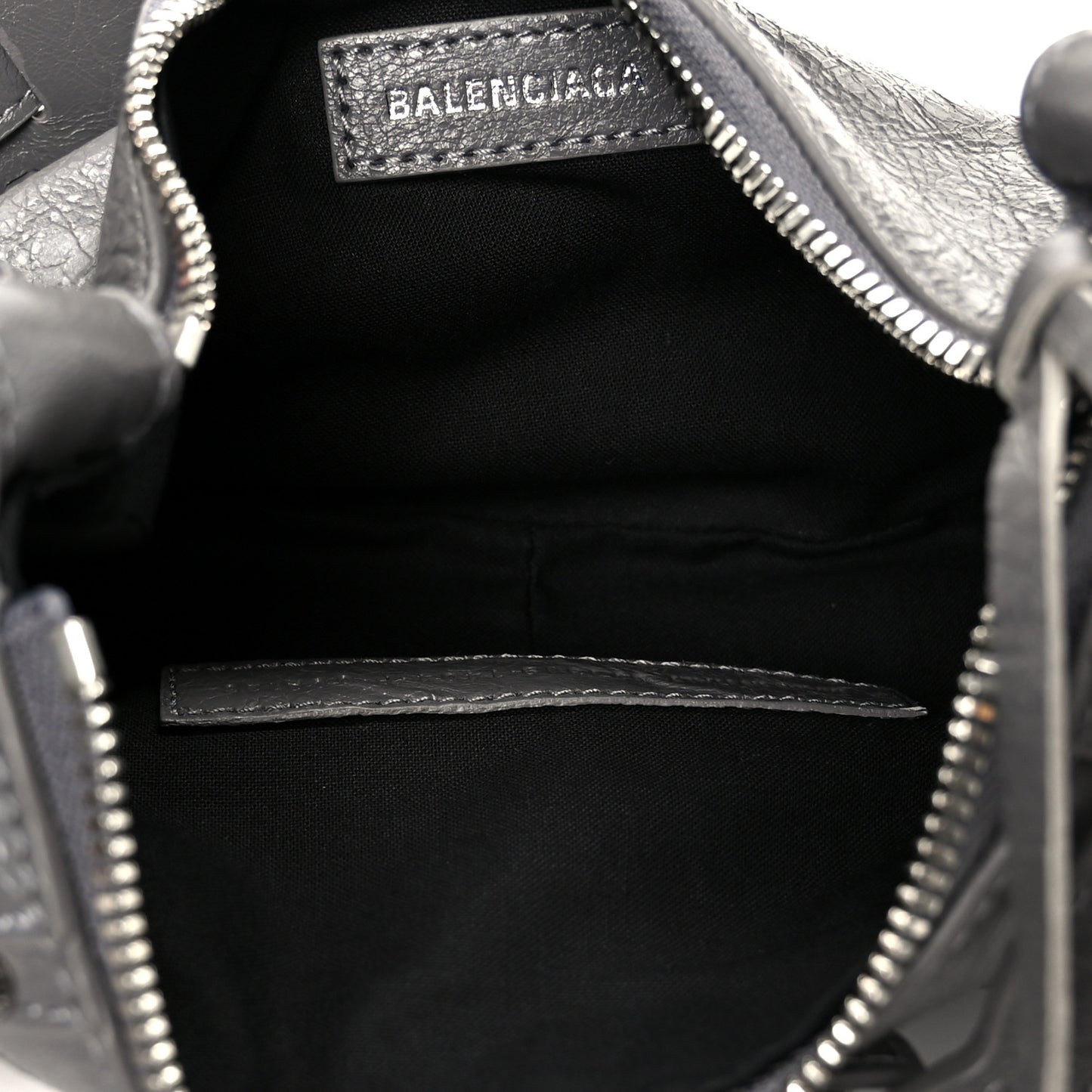 Agneau Arena Le Cagole Shoulder Bag XS Dark Grey