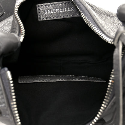 Balenciaga Agneau Arena Le Cagole Shoulder Bag XS Dark Grey 6 of 11