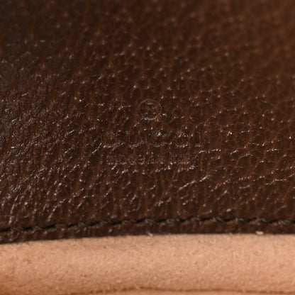 Gucci Monogram Jumbo GG Textured Dollar Calfskin Web Mini Ophidia Half Moon Hobo Camel Ebony New Acero 6 of 11