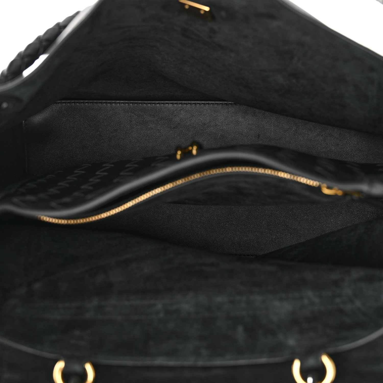 Bottega Veneta Silky Calfskin Medium Ciao Ciao Black 5 of 10