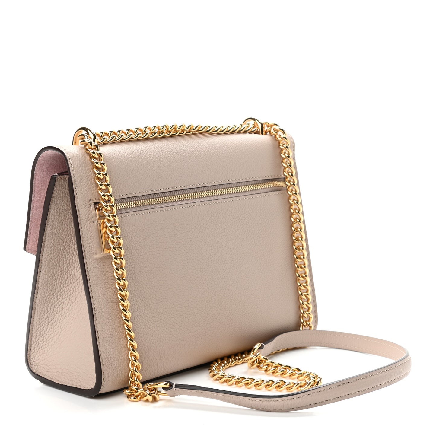 Soft Calfskin Mylockme Chain Bag BB Greige