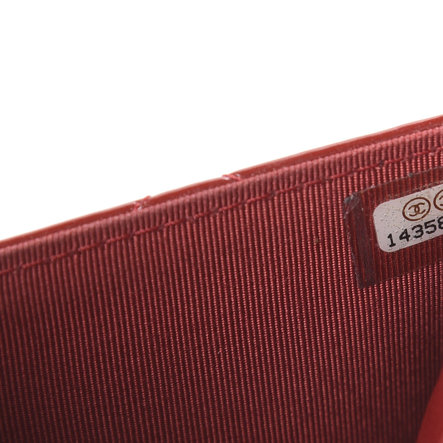 Chanel Patent Quilted Wallet On Chain WOC Red 7 of 9