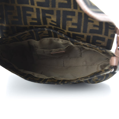 Fendi Zucca Cuoio Lucido Small Chef Shoulder Bag Tobacco Bois de Rose 4 of 8