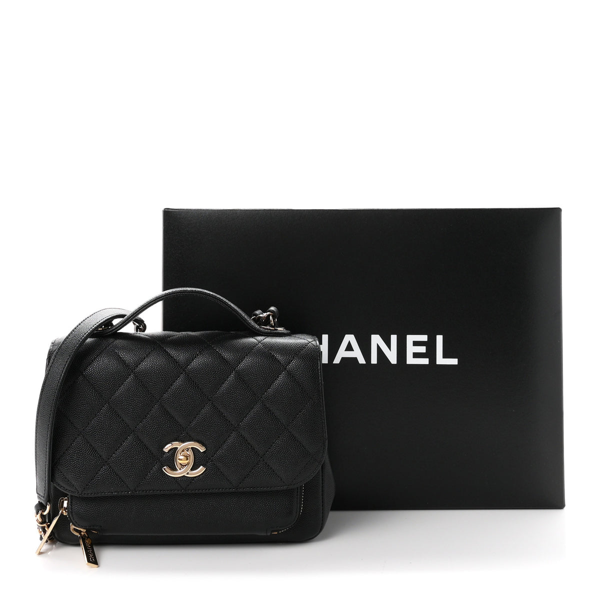 Chanel Caviar Quilted Medium Business Affinity Flap Black 11 of 11