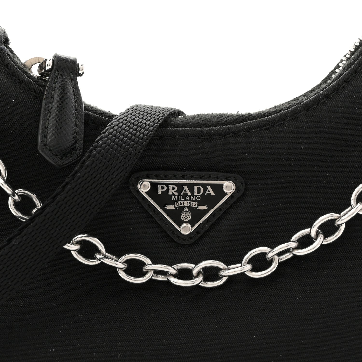Prada Tessuto Nylon Mini Re-Edition 2000 Shoulder Bag Black