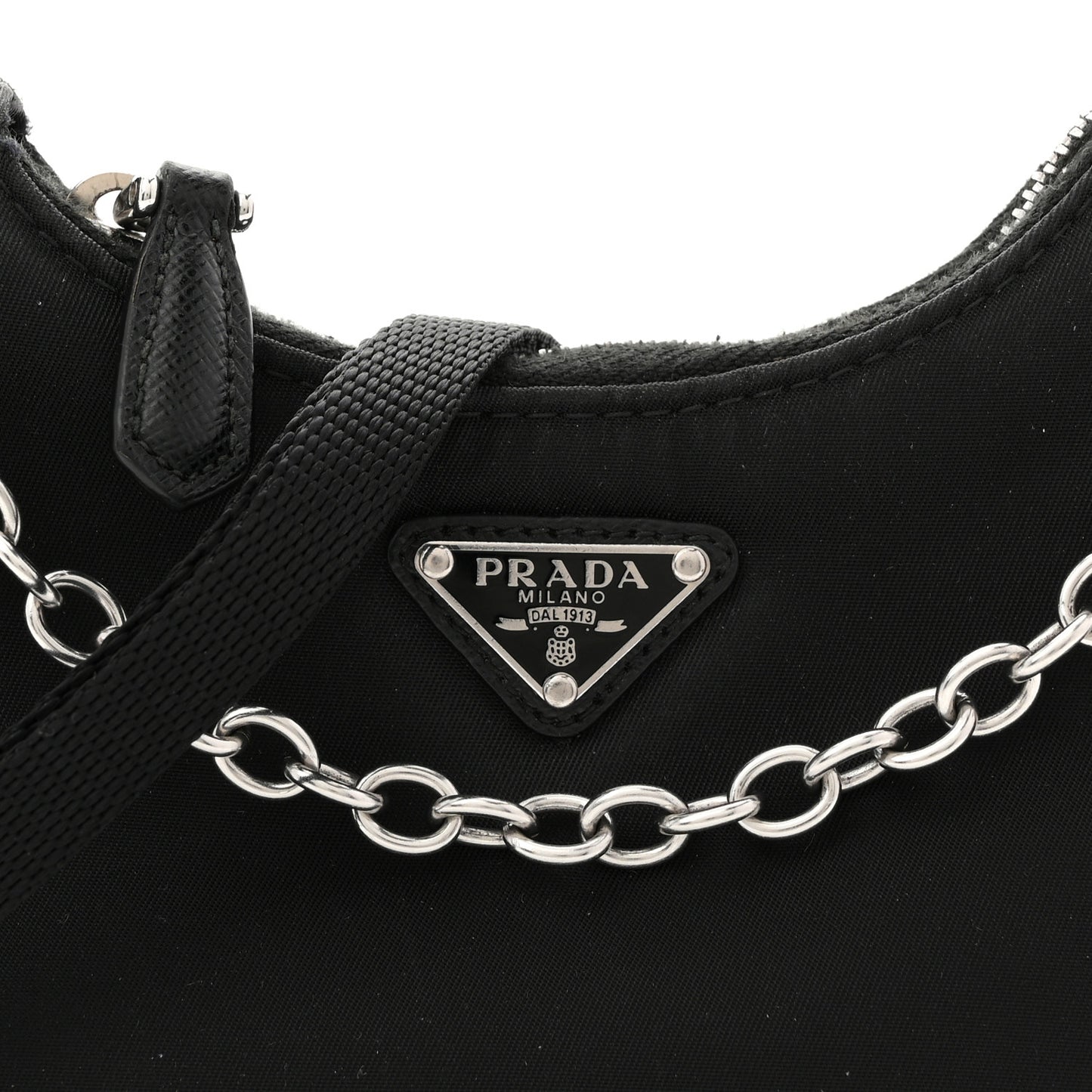 Tessuto Nylon Mini Re-Edition 2000 Shoulder Bag Black