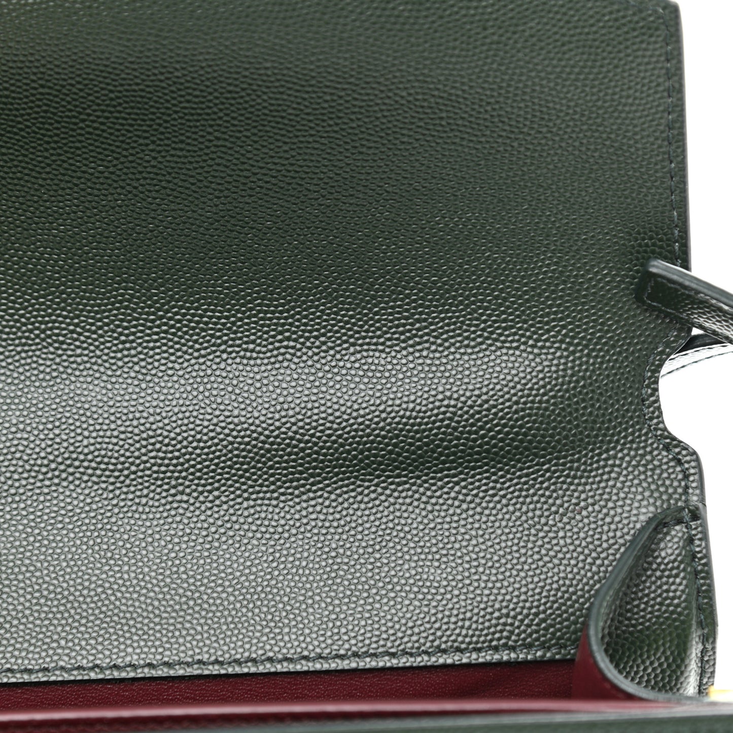 Grain de Poudre Medium Classic Monogram Cassandra Top Handle Dark Green