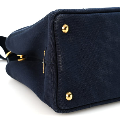 Prada Canapa Small Logo Tote Baltico 9 of 10