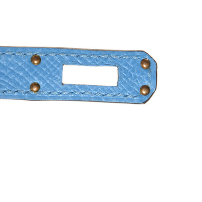 Hermes Epsom Kelly Sellier 25 Bleu Paradis 15 of 22