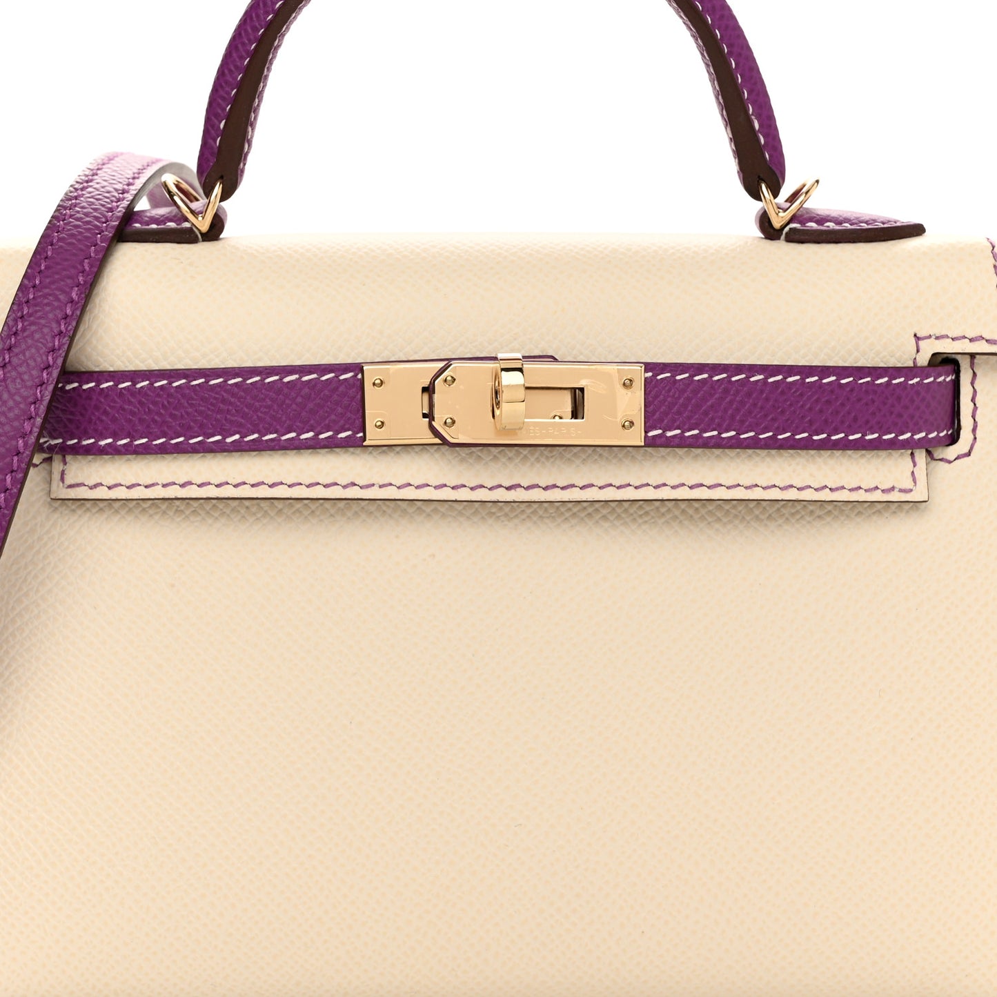 Epsom Horseshoe Mini Kelly Sellier 20 Craie Anemone
