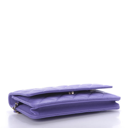 Chanel Caviar Quilted Wallet On Chain WOC Purple 2 of 11