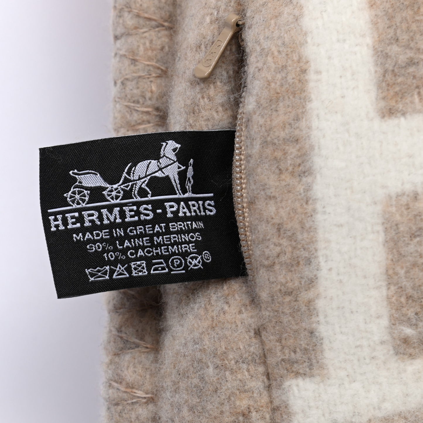 Wool Cashmere Avalon III Pillow PM Coco Camomille