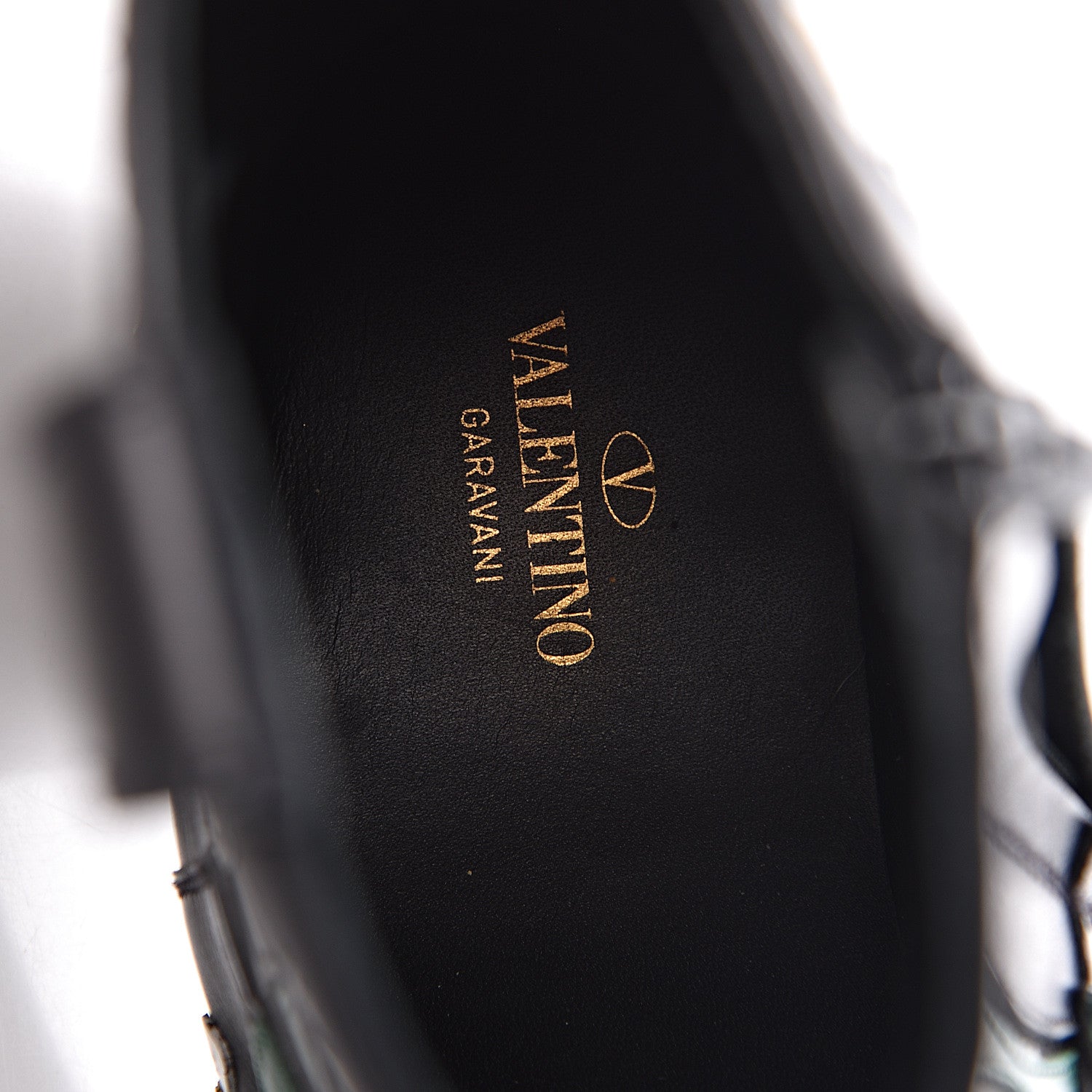 Valentino Garavani Calfskin Ranch Daisy Applique Ankle Boots 39 Black 7 of 13