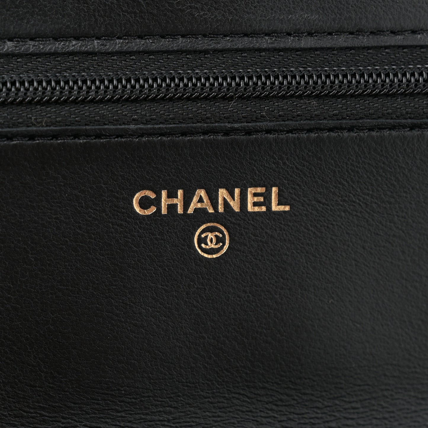 Lambskin Quilted Pick Me Up Wallet On Chain WOC Black