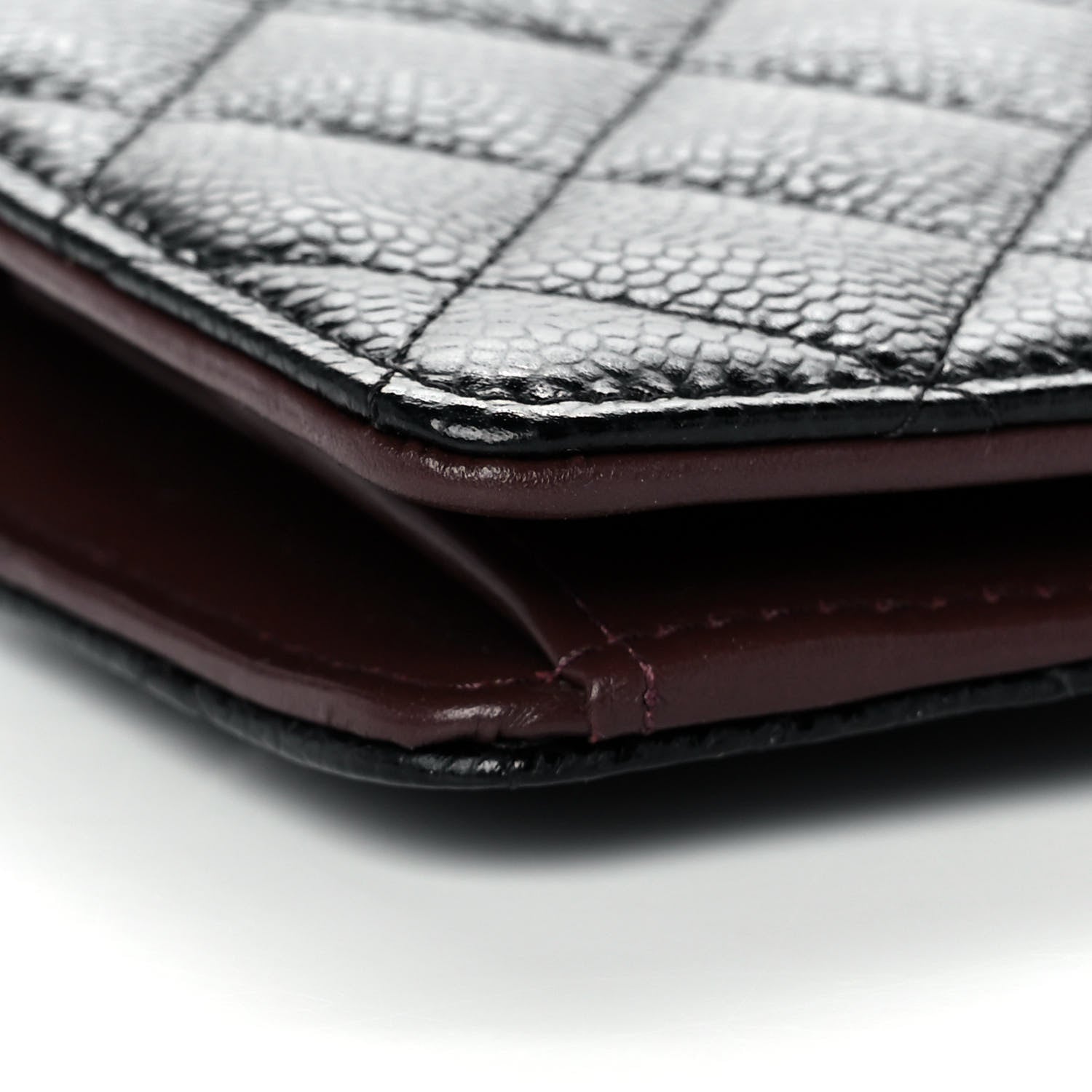 Chanel Caviar Quilted Yen Wallet Black 9 of 12