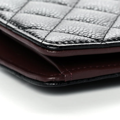 Chanel Caviar Quilted Yen Wallet Black 9 of 12