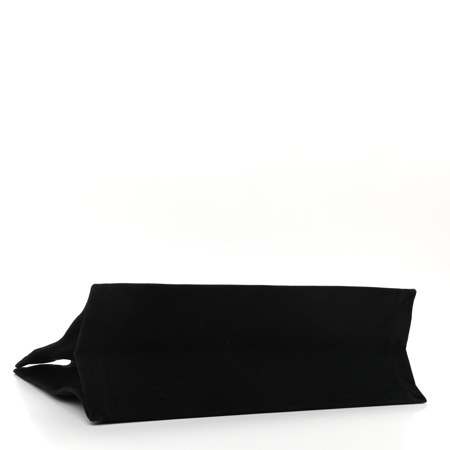 Saint Laurent Linen Calfskin Rive Gauche Tote Black 4 of 9