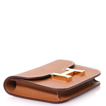 Hermes Epsom Constance Slim Wallet Gold 5 of 9