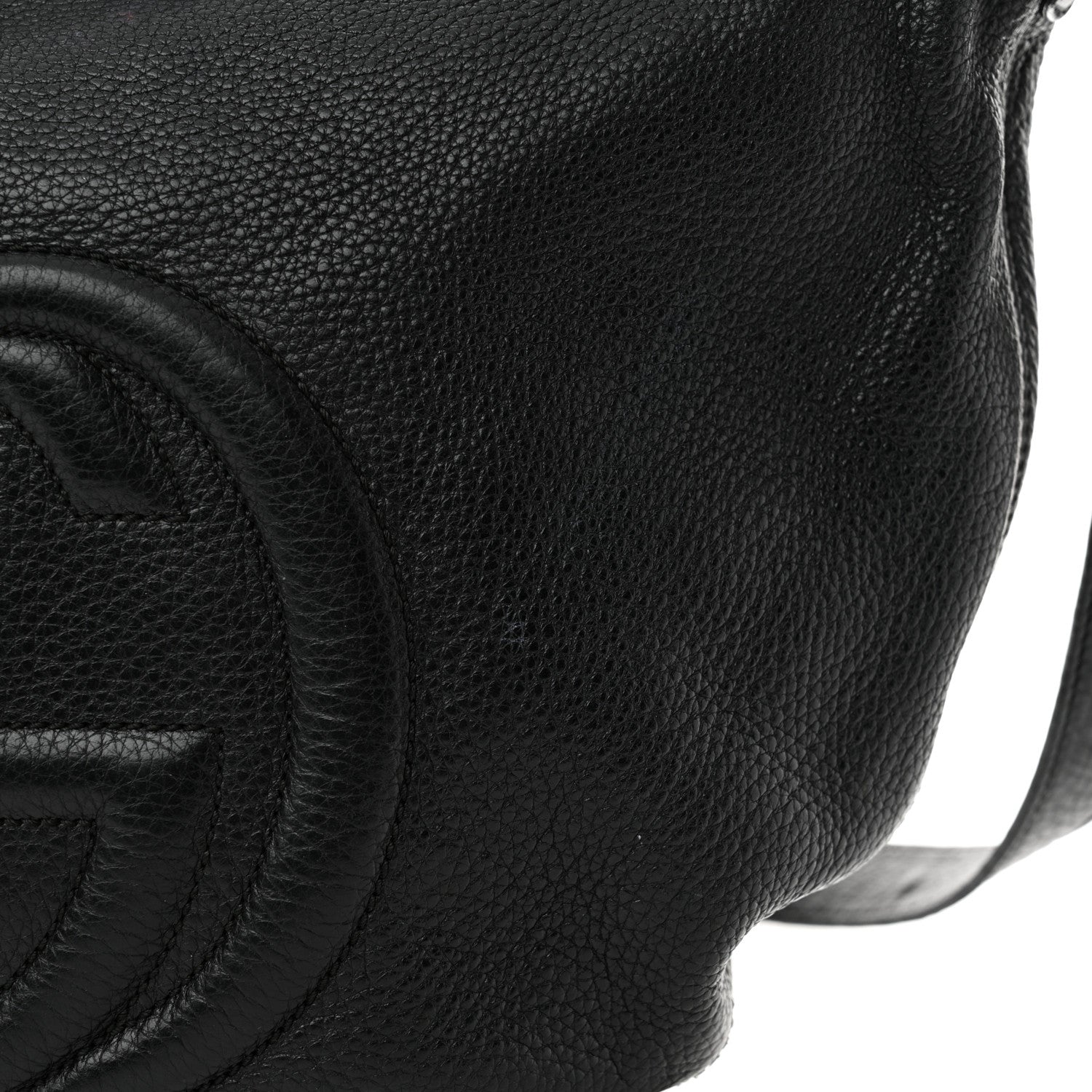 Gucci Pebbled Calfskin Medium Soho Hobo Black 14 of 18