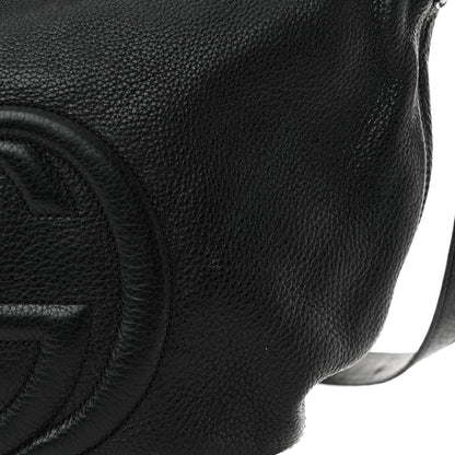 Gucci Pebbled Calfskin Medium Soho Hobo Black 14 of 18