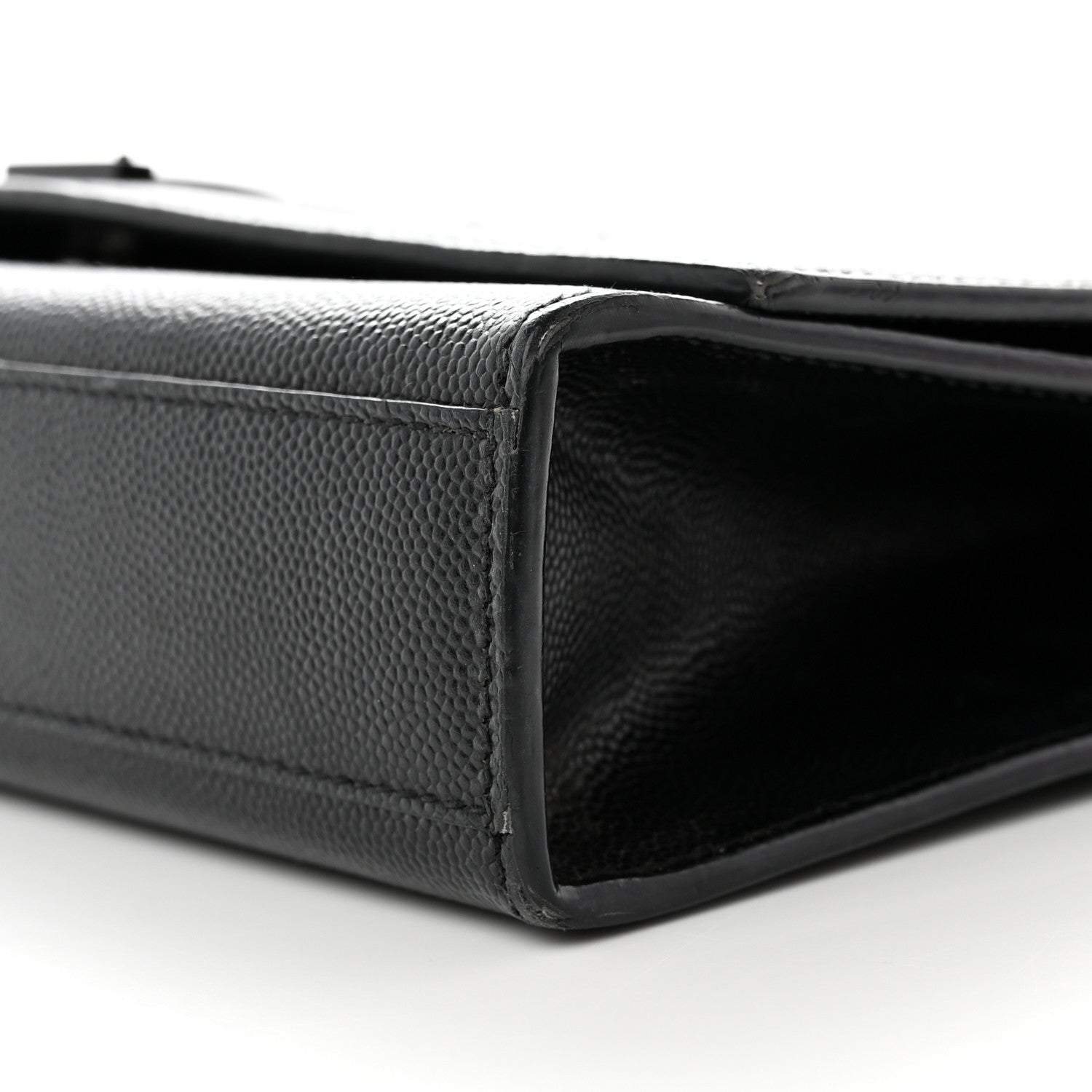 Saint Laurent Grain De Poudre Medium Classic Monogram Monochrome Kate Satchel Black 10 of 13