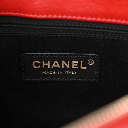 Chanel Shiny Calfskin Goatskin Quilted Medium Coco Curve Messenger Flap Red 6 of 11