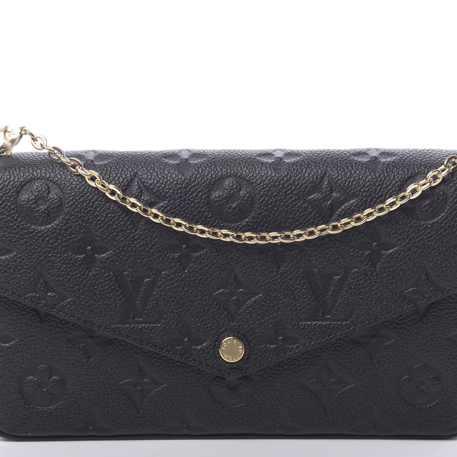 Louis Vuitton Empreinte Pochette Felicie Chain Wallet Black 10 of 10