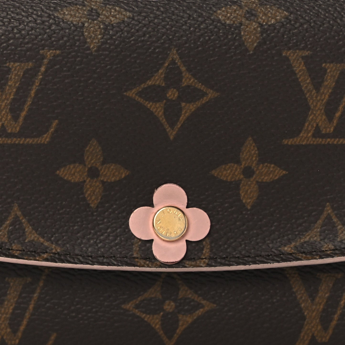 Monogram Bloom Flower Emilie Wallet Fuchsia