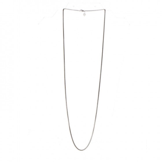 David Yurman Sterling Silver 14K Yellow Gold 2.7mm Small Box Chain Necklace 32" 3 of 6