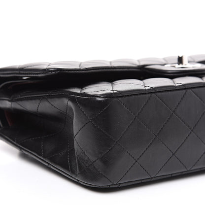 Chanel Lambskin Quilted Medium Double Flap Black 8 of 14