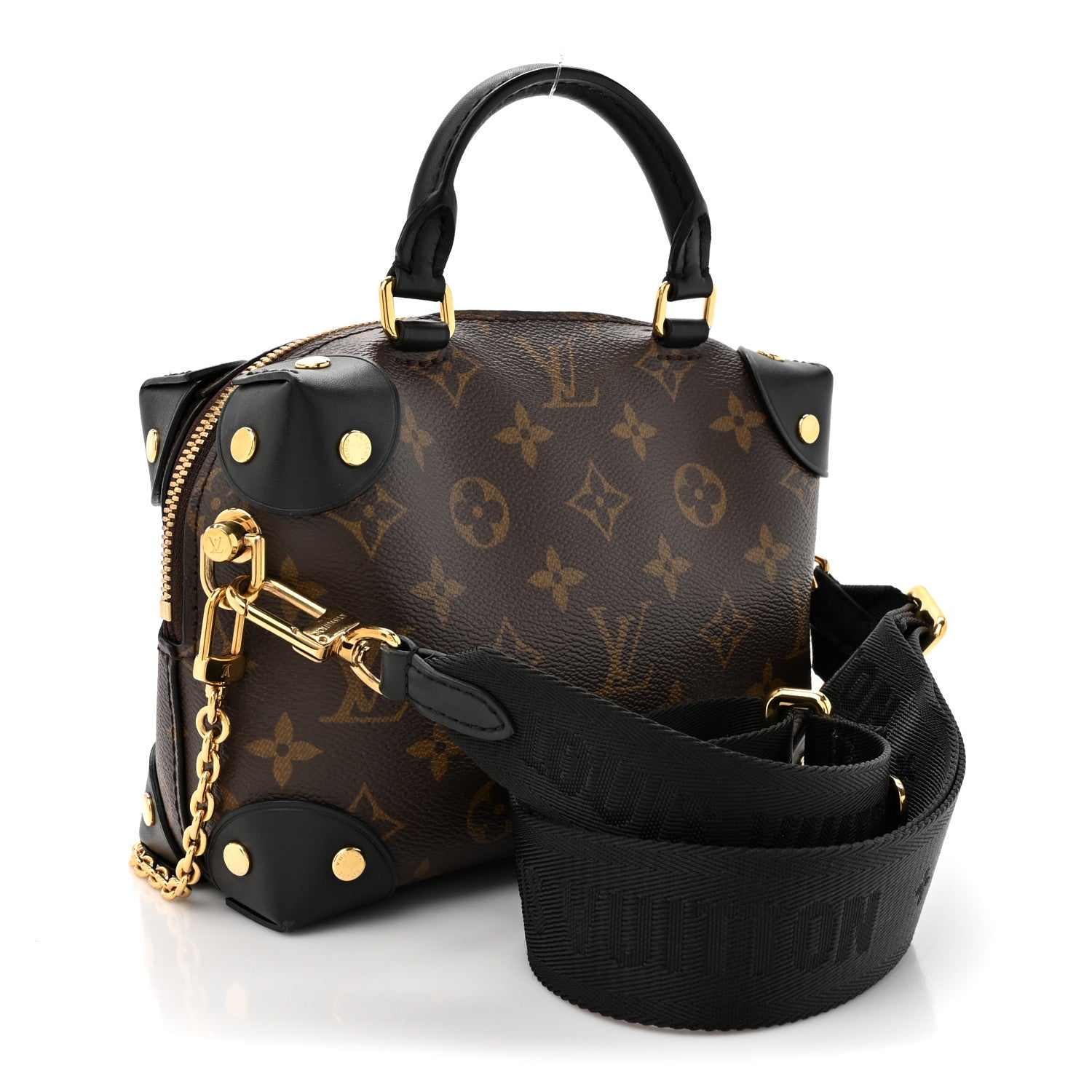 Louis Vuitton Monogram Petite Malle Souple Black 3 of 15