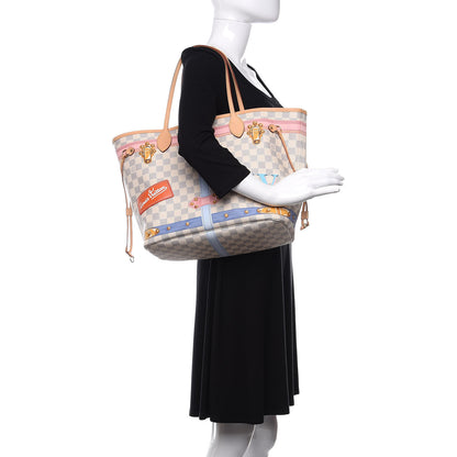 Louis Vuitton Damier Azur Summer Trunks Neo Neverfull MM 2 of 13